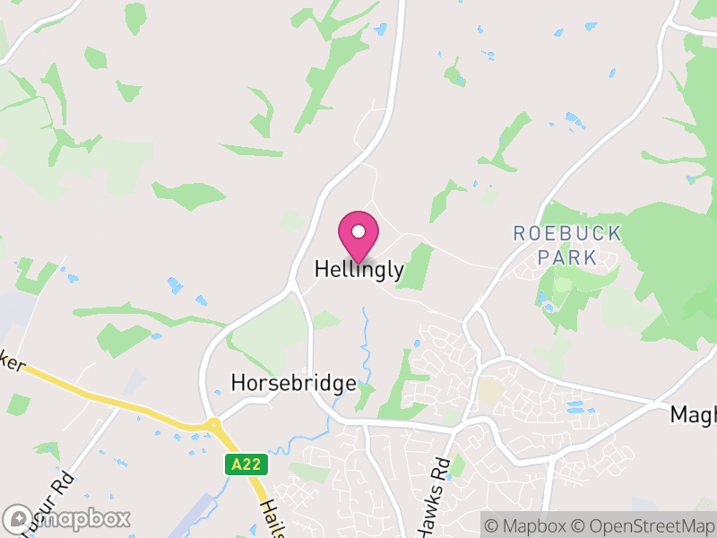 Map of Hellingly, Wealden