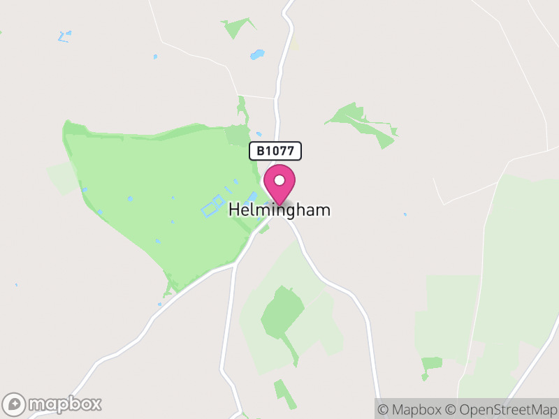 Map of Helmingham, Mid Suffolk