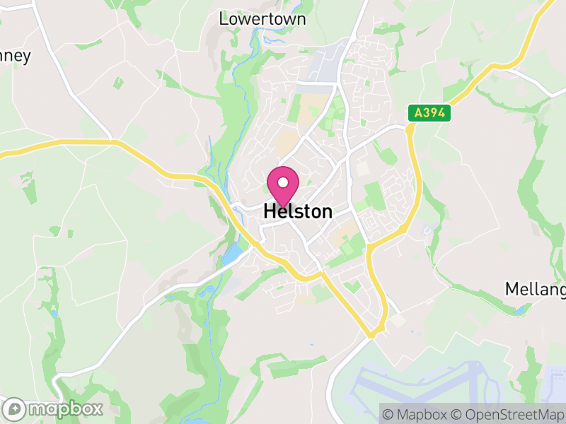 Map of Helston, Cornwall