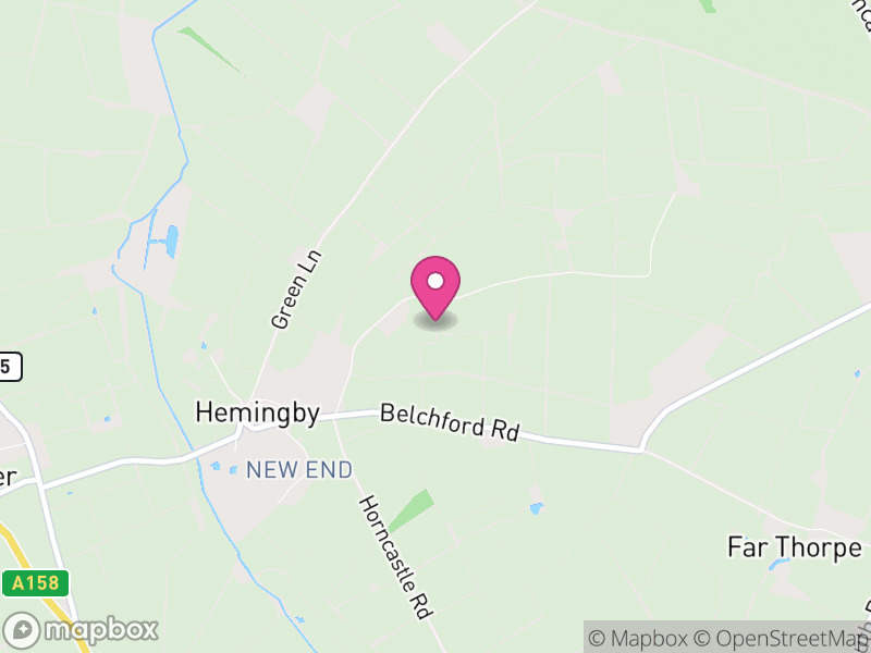 Map of Hemingby, East Lindsey