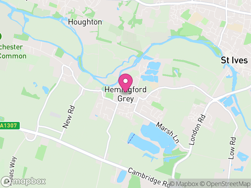 Map of Hemingford Grey, Huntingdonshire
