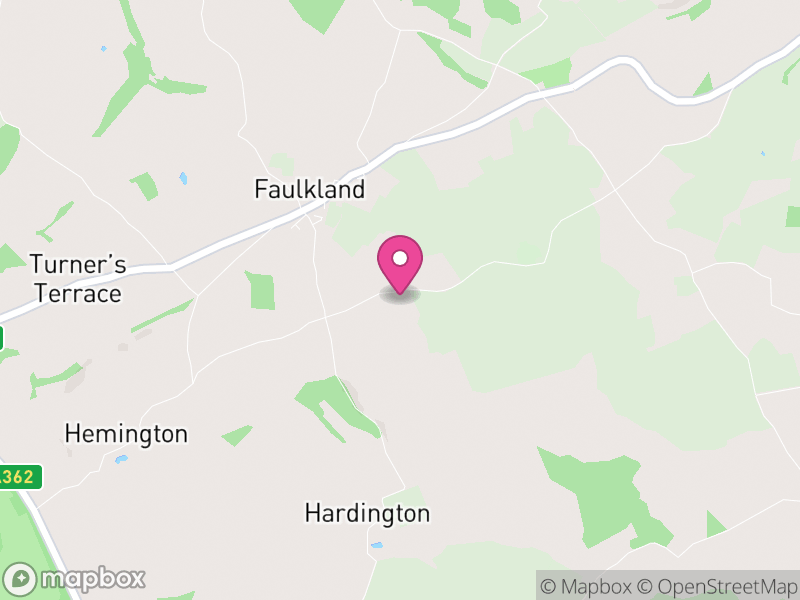 Map of Hemington, Somerset