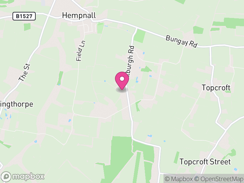 Map of Hempnall, South Norfolk