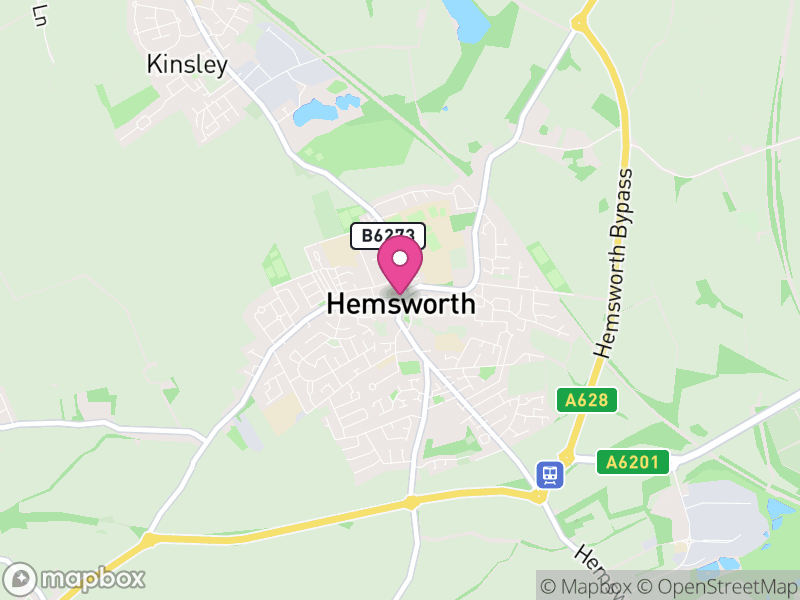 Map of Hemsworth, Wakefield
