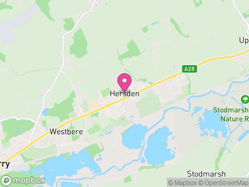 Map of Hersden, Canterbury