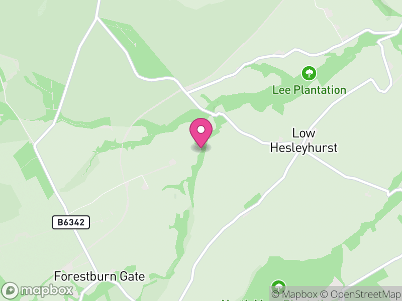 Map of Hesleyhurst, Northumberland