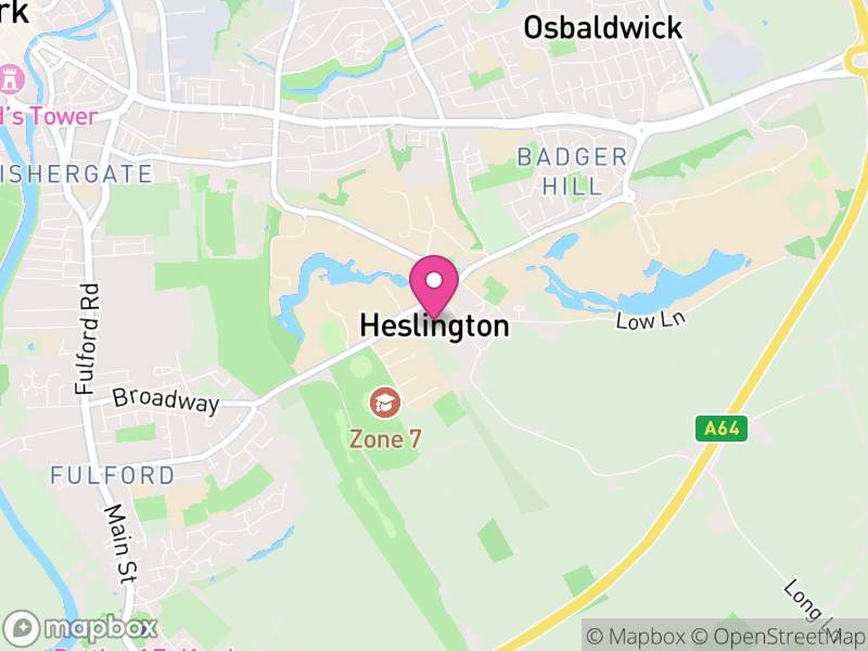 Map of Heslington, York