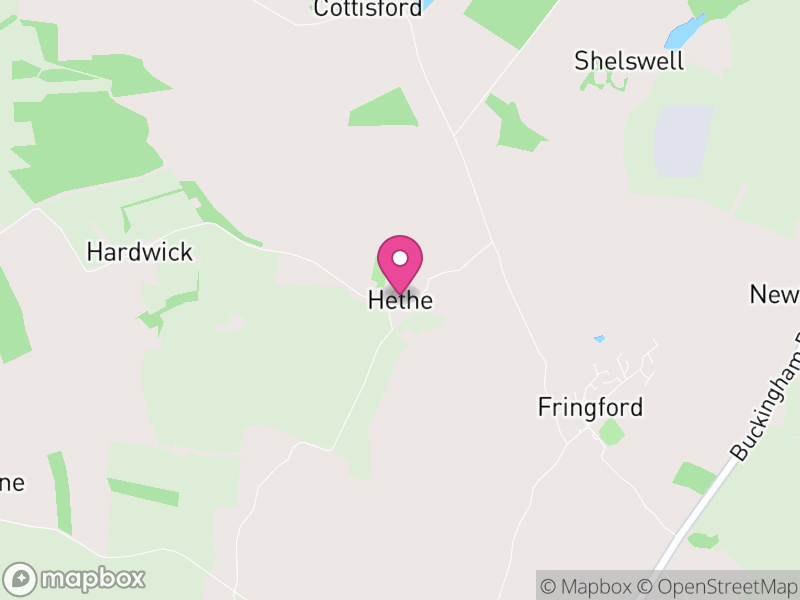 Map of Hethe, Cherwell