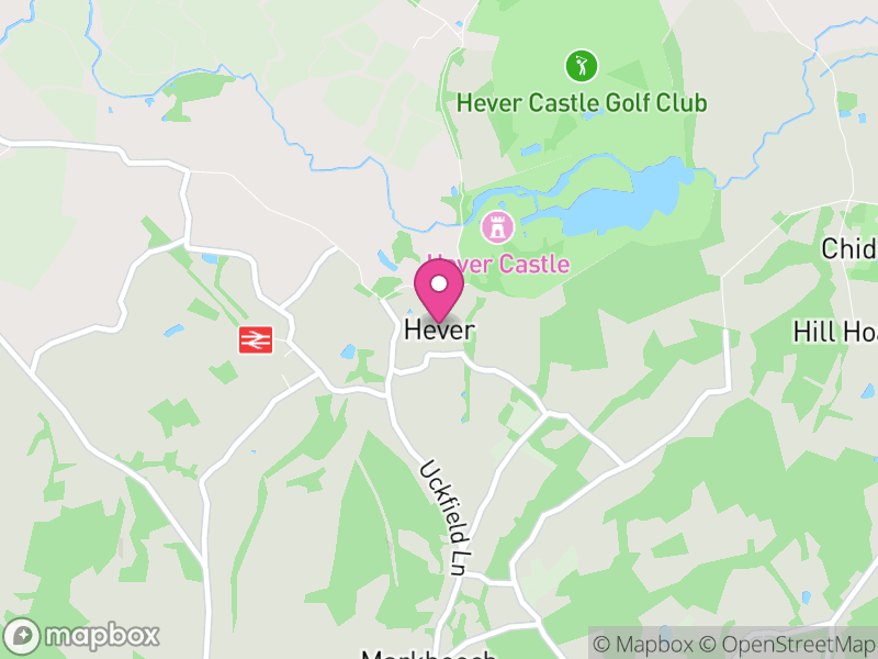 Map of Hever, Sevenoaks
