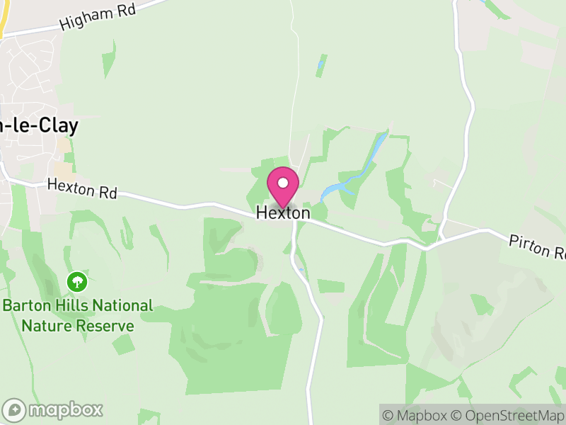 Map of Hexton, North Hertfordshire