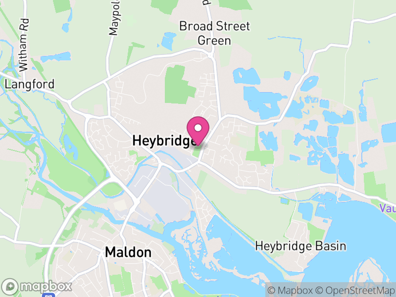 Map of Heybridge, Maldon