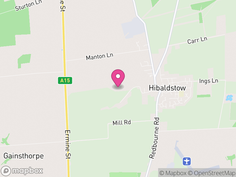 Map of Hibaldstow, North Lincolnshire