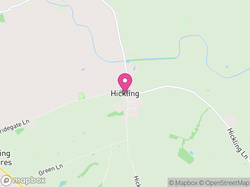 Map of Hickling, Rushcliffe