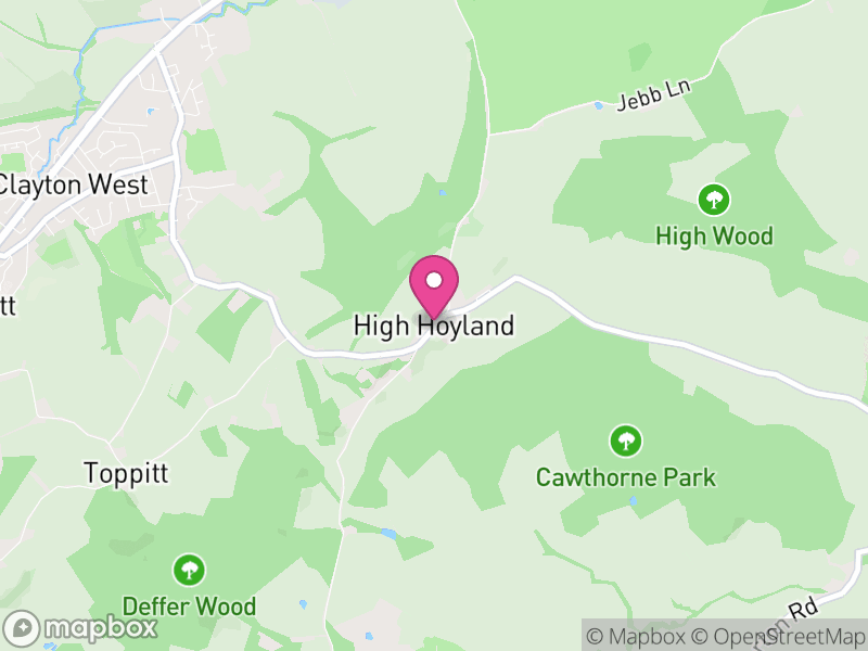 Map of High Hoyland, Barnsley