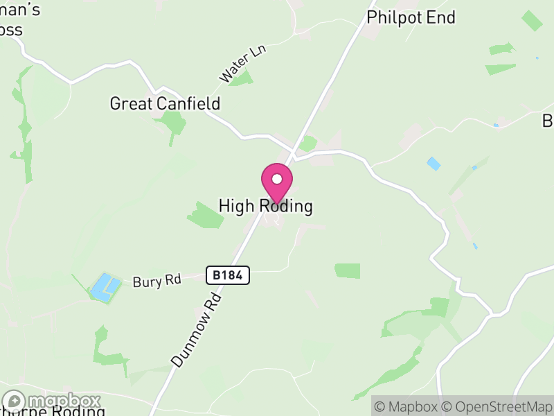 Map of High Roothing, Uttlesford