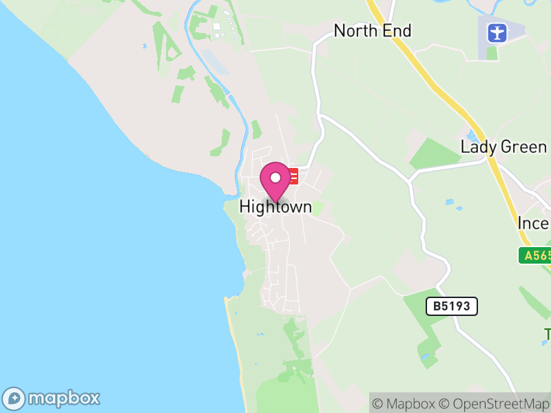 Map of Hightown, Sefton