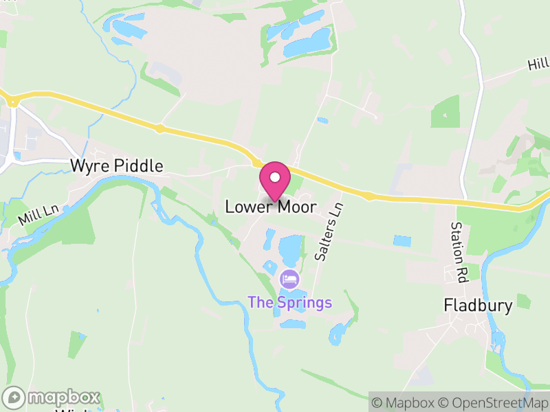 Map of Hill and Moor, Wychavon