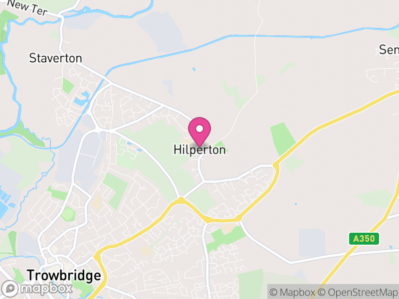Map of Hilperton, Wiltshire