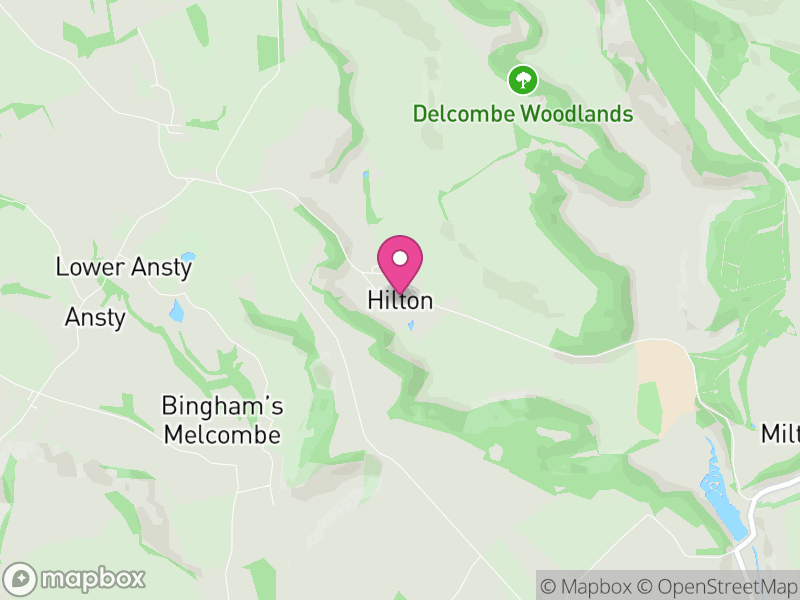 Map of Hilton, Dorset