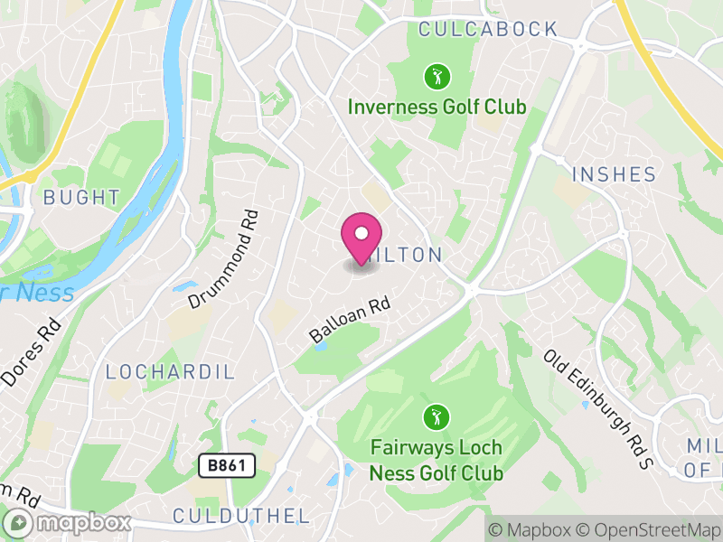 Map of Hilton, Milton and Castle Heather