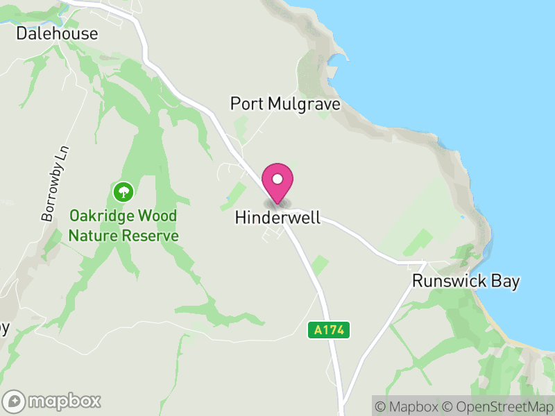 Map of Hinderwell, North Yorkshire