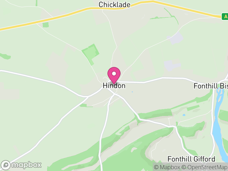 Map of Hindon, Wiltshire