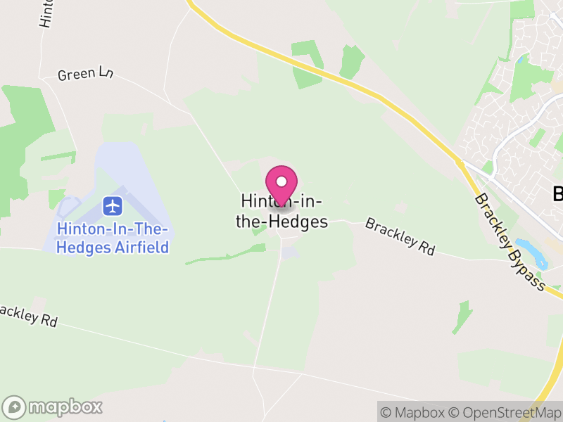 Map of Hinton-in-the-Hedges, West Northamptonshire
