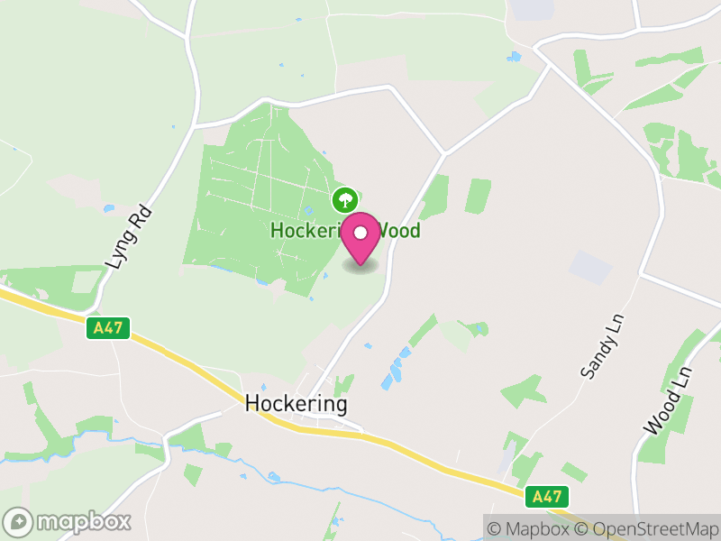 Map of Hockering, Breckland