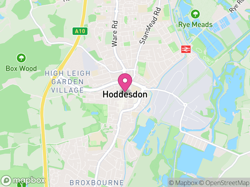 Map of Hoddesdon