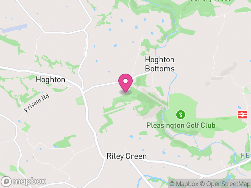 Map of Hoghton, Chorley