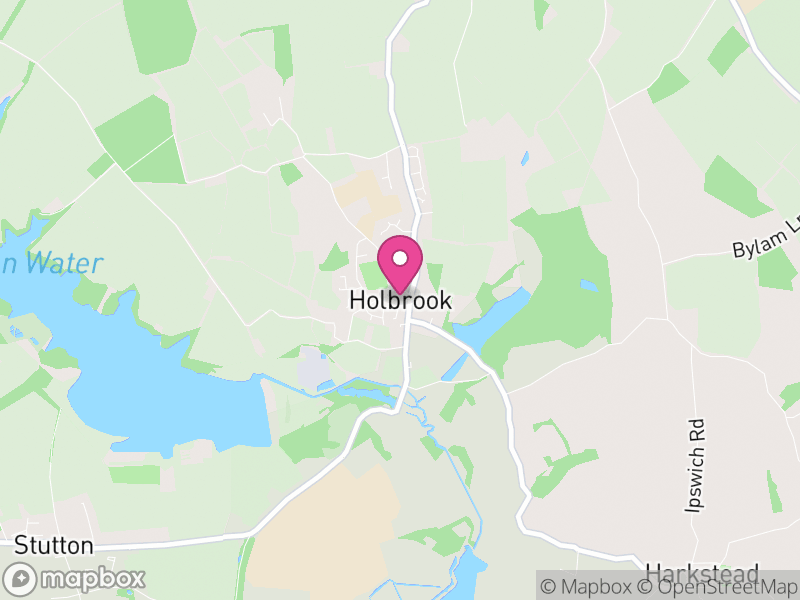 Map of Holbrook, Babergh