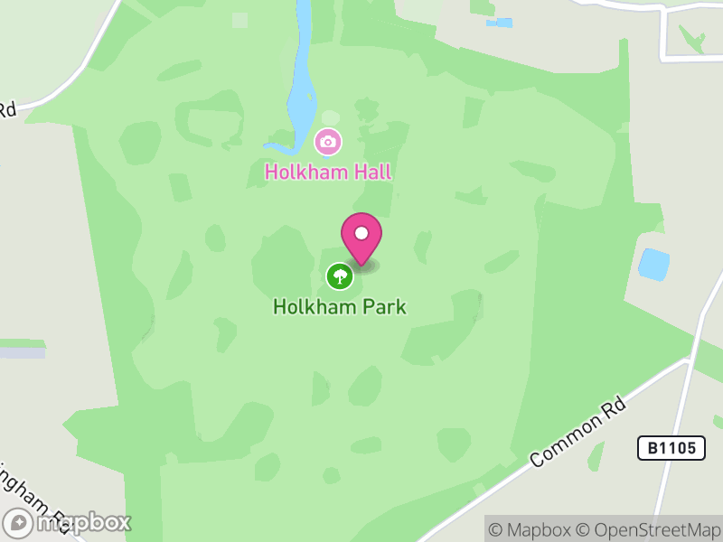 Map of Holkham, North Norfolk