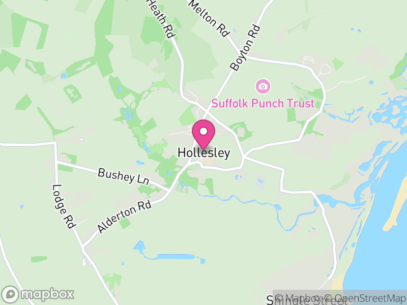 Map of Hollesley, East Suffolk