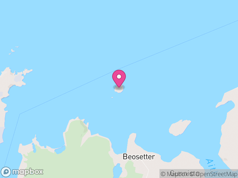 Map of Holm of Beosetter, Shetland Islands