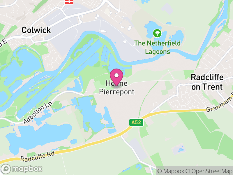 Map of Holme Pierrepont, Rushcliffe