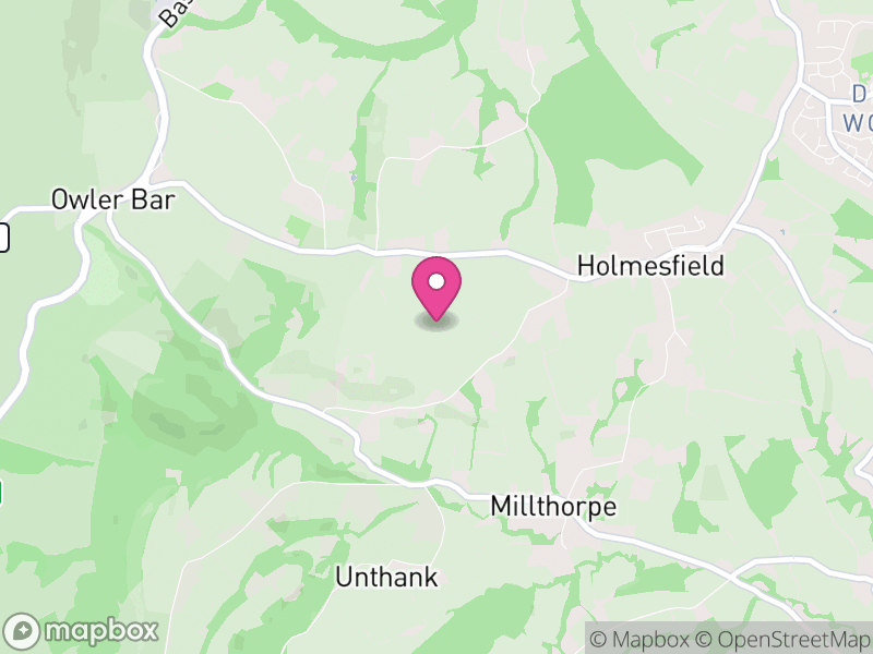 Map of Holmesfield, North East Derbyshire