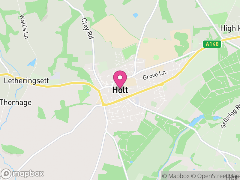 Map of Holt, North Norfolk