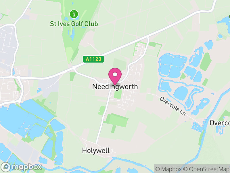 Map of Holywell-cum-Needingworth, Huntingdonshire