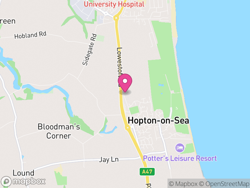 Map of Hopton-on-Sea, Great Yarmouth
