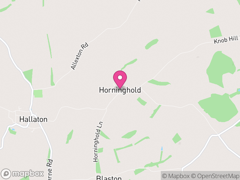 Map of Horninghold, Harborough