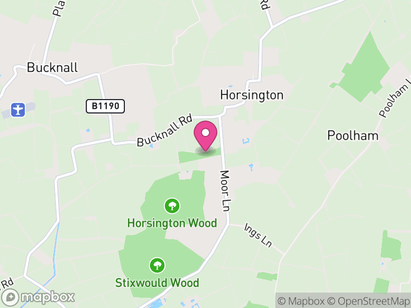 Map of Horsington, East Lindsey