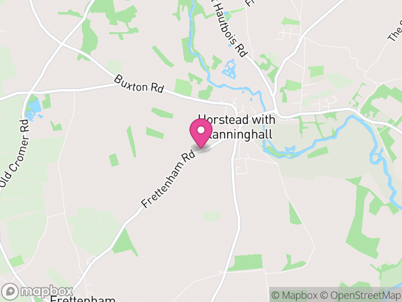 Map of Horstead with Stanninghall, Broadland