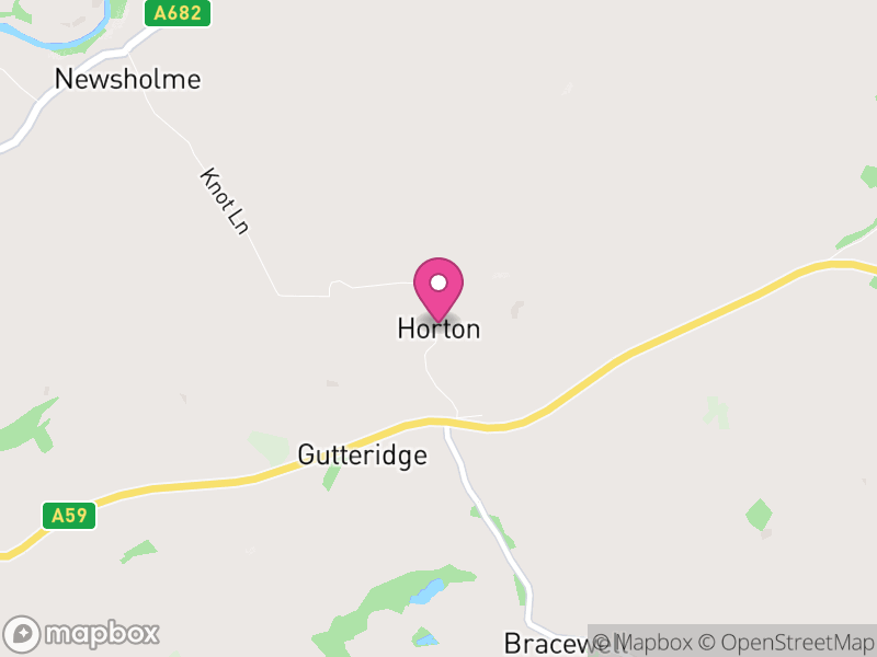 Map of Horton, Ribble Valley