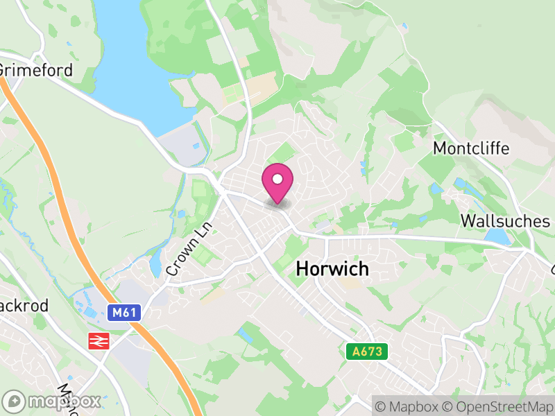 Map of Horwich, Bolton