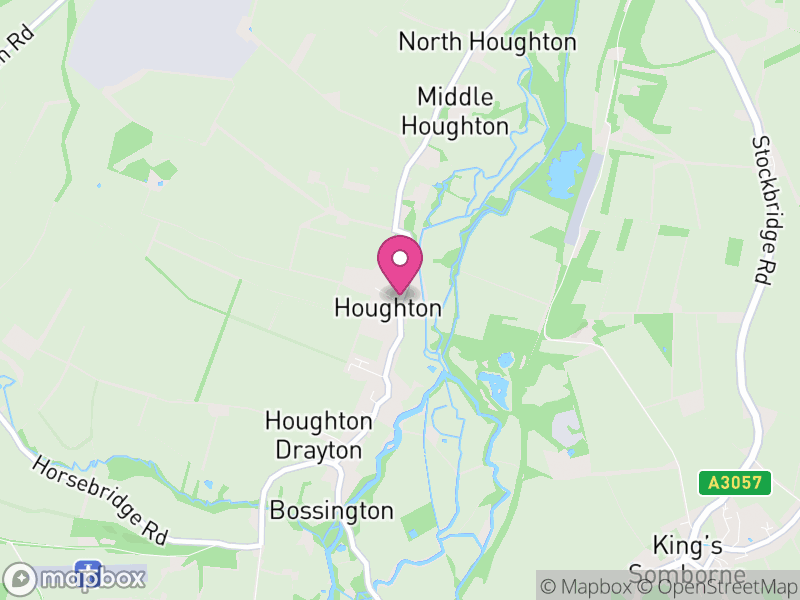 Map of Houghton, Test Valley