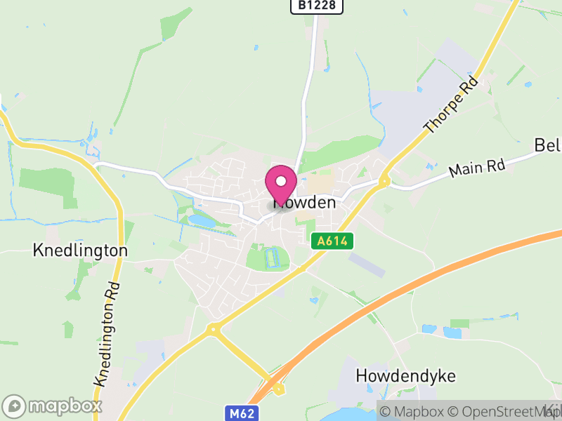 Map of Howden, East Riding of Yorkshire