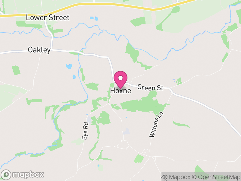 Map of Hoxne, Mid Suffolk