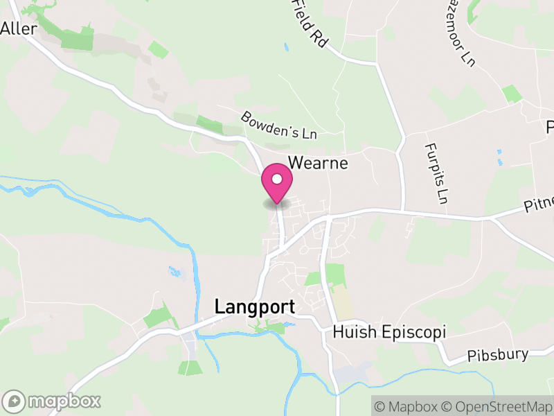 Map of Huish Episcopi, Somerset