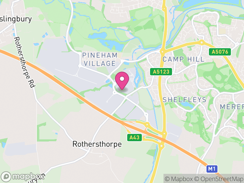 Map of Hunsbury Meadows, West Northamptonshire