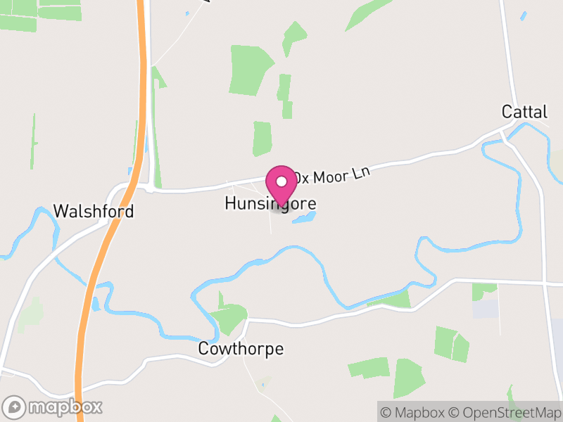 Map of Hunsingore, North Yorkshire
